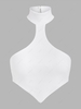 Halter Rib-knit Cutout Crop Top M White