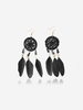 Handmade Feather Fringe Dreamcatcher Drop Earrings