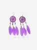 Handmade Feather Fringe Dreamcatcher Drop Earrings