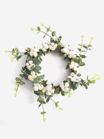 Handmade Home Decor Cotton Flowers Hoop