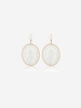 Handmade Rose Pattern Oval Shape Dreamcatcher Pendant Earrings