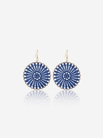 Handmade Round Shape Dreamcatcher Pendant Earrings