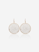 Handmade Round Shape Dreamcatcher Pendant Earrings