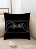 Hands Jigsaw Pattern Plush Pillowcase