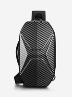 Hard Shell USB Charging Sling Bag