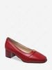 Hardware Embellished Chunky Heel Pumps