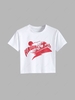 HAWAII Waves Graphic Baby Tee M White