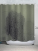 Hazy Shadow Pattern Shower Curtain