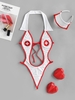 Headband Lingerie Cosplay Nurse Costume Teddy S White