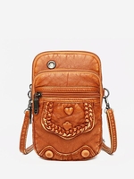 Heard Decor Multi-layer Earphone Hole Mini Crossbody Bag