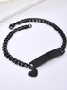 Heart Charm Chain ID Bracelet