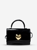 Heart Decor Flap Crossbody Bag