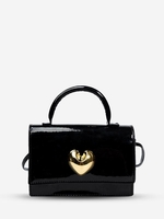 Heart Decor Flap Crossbody Bag