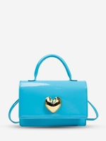 Heart Decor Flap Crossbody Bag