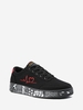 Heart ECG Pattern Canvas Board Shoes