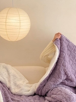 Heart Embossed Fluffy Blanket