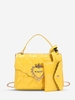 Heart Embossed Patent Leather Crossbody Bag with Purse