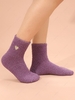 Heart Embroidered Plush Socks