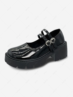 Heart Metal Decor Retro Mary Janes