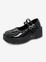 Heart Metal Decor Retro Mary Janes
