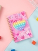 Heart Pattern Anti-stress Squeeze Toy Notebook