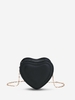 Heart Shaped Metal Chain Crossbody Bag