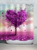 Heart Tree Pattern Waterproof Shower Curtain