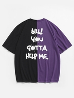 Help Me Paint Two Tone T-shirt 2xl Purple