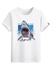 Help Me Shark Graphic Basic T-shirt Xl White