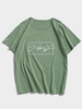 Helping Hand Graphic Short Sleeve Casual Tee Xs Light green