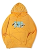 Helping Hands Vintage Graphic Front Pocket Lounge Hoodie Xs Yellow