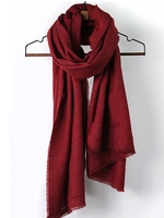 Herringbone Frayed Edge Scarf