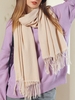 Herringbone Pattern Fringe Scarf
