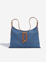 High Capacity Denim Shoulder Bag