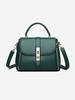High Capacity Much Interlayer Solid Color Shoulder Bag