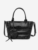 High Capacity Solid Color Puffer Tote Bag with Coin Purse