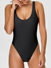 High Cut Backless Swimsuit M
Black