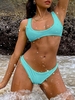 High Cut Bikini Set L Turqoise