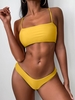 High Cut Cami Bikini Set L Yellow