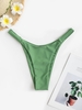 High Leg Bikini Bottom M Green