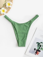 High Leg Bikini Bottom M Green