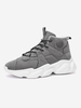 High Top Chunky Heel Topstitching Sports Shoes