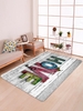 Home Wooden Print Floor Mat