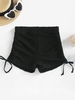 Honeycomb Cinched Side Boy Short Bikini Bottom Xxl Black