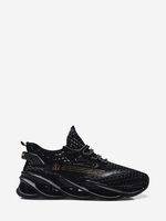 Honeycomb Mesh Letter Graphic Running Shoes