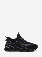 Honeycomb Mesh Letter Graphic Running Shoes