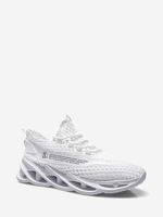 Honeycomb Mesh Letter Graphic Running Shoes