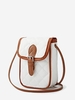 Horn Button PU Leather Small Crossbody Bag