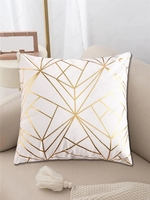 Hot Stamping Geometric Pillow Case