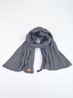 Houndstooth Button Wrap Scarf